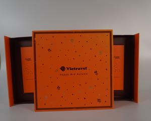 Custom High Quality Luxury Kraft Paper Mooncake <b>Gift</b> Packaging Bio-Degradable Foil Foldable Drawer Gold Foil Logo Industrial - Product Image 4