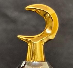 Hermosa nueva jarra de vidrio decorativa de Eid y Ramadán, tarros y tapa de minarete, perilla de Luna Dorada para almacenamiento, contenedor de mesa para servir - Product Image 3