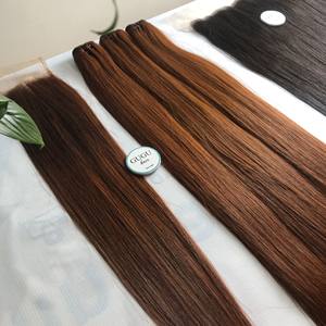 100% Transparent HD pour Swiss Lace Closure Double Trame Remy Hair Private Label Bundles de cheveux humains vietnamiens Extensions noires - Product Image 6