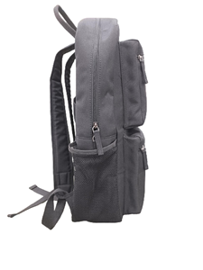 Venta al por mayor Unisex estilo bohemio mochila Casual elegante impermeable RFID portátil compartimento reciclado poliéster negro - Product Image 2