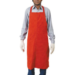 ผ้ากันเปื้อนงานเชื่อมหนังวัวแท้ สำหรับงานหนัก ดีไซน์สายไขว้หลัง - Product Image 5