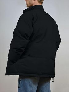 Venta al por mayor chaqueta acolchada personalizada hombres 2025 cálido AISLAMIENTO impermeable ligero invierno prendas de vestir exteriores OEM moda proveedor a granel - Product Image 4