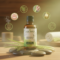 Aceite Esencial de Menta 100% Puro, Natural, Orgánico y Vegano de Glee Impex, Aromaterapia Herbal, Grado Cosmético, Embotellado, Para Todo Tipo de Piel, 2 Años