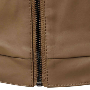 2025 chaqueta de cuero impermeable informal para hombre, chaqueta de invierno cómoda de ajuste holgado para exteriores con chaqueta con soporte para hombre, envío DDP - Product Image 6