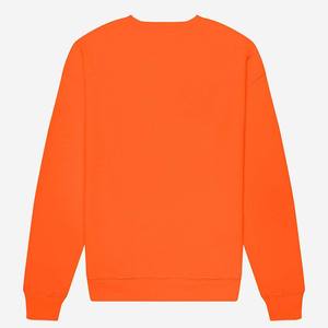 เสื้อสเวตเชิ้ตแขนยาวคุณภาพสูงสำหรับผู้ชาย ผ้าฝ้าย 100% สีส้มล้วน คอกลม ไซส์ XL บริการ OEM มีให้บริการ - Product Image 3