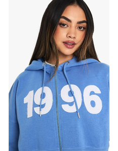 Conjunto de Sudadera con Capucha y Pantalones Deportivos para Mujer, Diseño Nuevo, Color Azul Sólido, Transpirable y Ecológico, con Logotipo Personalizado - Product Image 3