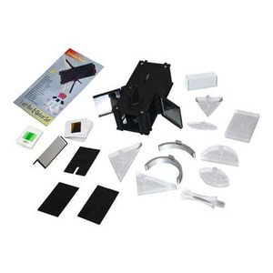 Caja de Luz de Vidrio y Metal con Conjunto Óptico que Crea Haces de Luz Paralelos Individuales, Ofrece Refracción y Mezcla de Colores - Product Image 1