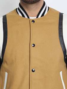 OEM personnalisé décontracté mélange de laine chenille broderie baseball letterman bomber varsity CollegeBaseballjacket pour hommes expédition DDP - Product Image 3