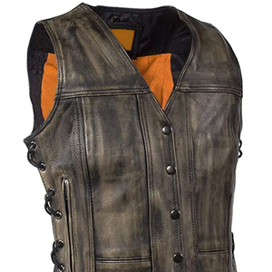 Chaleco de cuero puro para hombre de alta calidad, ropa exterior de invierno transpirable con todos los tamaños disponibles, tarifa al por mayor - Product Image 5