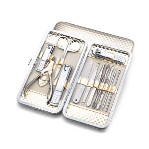 Kit de manucure professionnel pour bébé en acier inoxydable 7 en 1 avec coupe-ongles et tous les outils de manucure - Product Image 1