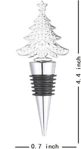 Christmas <b>Wine</b> Stopper Unique Christmas Tree Alloy <b>Wine</b> Bottle Stopper for Xmas Decor Winter Decor Holiday Wedding Party Supply - Product Image 4