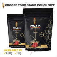 CocoRiki Briquetas de Carbón de Coco Negro para Shisha/Hookah, Sabor Hexagonal, Alta Caloría, Bajo en Cenizas, Calidad Premium Central