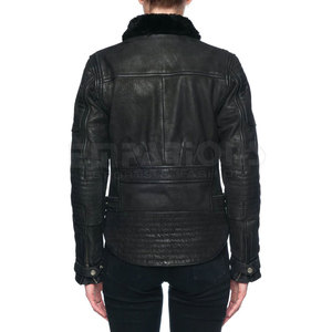 เสื้อแจ็กเก็ตการแข่งขันของผู้หญิง,แจ็กเก็ตหนังมอเตอร์ไซค์สตรีทไบค์เกอร์เสื้อแจ็คเก็ตสำหรับนักขี่มอเตอร์ไซค์ - Product Image 2