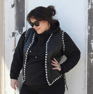 Nuevo Chaleco Corto de Cuero Genuino y Lona para Hombre, con Diseño de Primera Calidad, Cuello en V, Reversible, Resistente al Viento, para Uso Casual al Aire Libre - Product Image 4