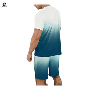 Wholesale 2025 Men's 100% Cotton <b>Short</b> Sets Custom Logo 2-Piece Fashion Summer Tracksuits OEM Casual T-Shirt Jogging Fitness - Product Image 6