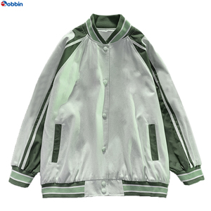 Chaqueta Universitaria para Hombre, Estilo Moderno y Popular, Chaqueta Deportiva Personalizada con Letras Bordadas, Mangas Bordadas y Cuello Alto, Tallas Grandes - Product Image 1