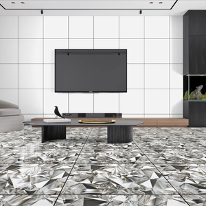 Azulejo de porcelana esmaltada pulida de 60x60 cm, Diseño 21, azulejos de suelo vitrificados duraderos brillantes, azulejo de porcelana interior moderno - Product Image 5