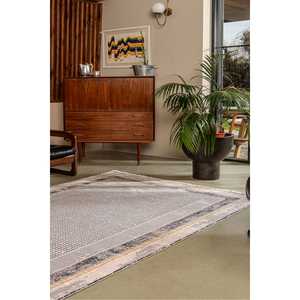 Tapis d'intérieur Netline Modern Gallery GL1267 Beige Home Depot 60% viscose 40% acrylique Non-muant Facile à nettoyer Durable 80x150 cm - Product Image 2