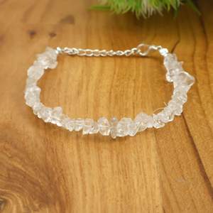 Natural <b>white</b> crystal Chip Stone <b>Bracelet</b> Adjustable Gemstone Crystal <b>Bracelet</b> for Women Bohemian Jewelry OEM ODM - Product Image 1