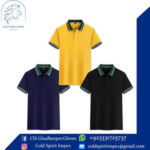 Manches courtes personnalisées de style solide pour les hauts de t-shirts polo Conception de texte et de logo personnalisable décontractée - Product Image 2