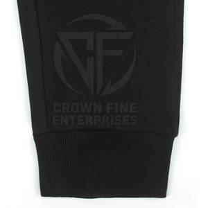 กางเกงสเวตเตอร์เข้ารูปสำหรับผู้ชาย, กางเกงผ้าฝ้าย100% ใส่สบายเอวกลางมีลายฟอกสีเข้มน้ำหนักเบา - Product Image 5