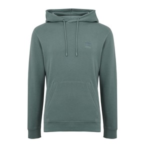 Sudadera con capucha de hombre de mezcla de poliéster y algodón de alta calidad OEM forro polar grueso hombro caído estampado personalizado ajuste regular secado rápido transpirable - Product Image 4