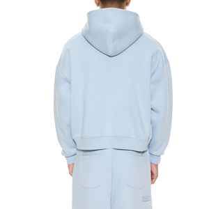 Sweat à capuche surdimensionné en coton 100% de 440 g, avec logo personnalisé, impression sérigraphique, broderie, strass, écologique, pour homme - Product Image 3