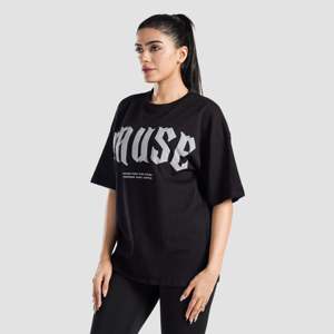 Courageous Tee Black 100% Cotton Jersey <b>Bow</b> Collar Fitted Loose Fit Options Diamond Mesh Hole Decorations One XS/XXS Available - Product Image 3
