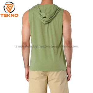 เสื้อแขนกุดมีฮู้ดสำหรับออกกำลังกายในยิมเสื้อกล้ามสไตล์กล้ามเนื้อเพาะกายพิมพ์ลายปักโลโก้3D - Product Image 4