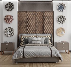 TienPhong-cesta plana de algas marinas para decoración de pared, artesanías hechas a mano, arte hecho en Vietnam - Product Image 4