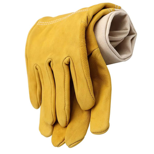Beekeeper Gloves Protective Beekeeping Gloves Leather Goatskin <b>Mesh</b> Bee Keeping Vented Long Sleeves Beekeeping Equipment OEM - Product Image 5