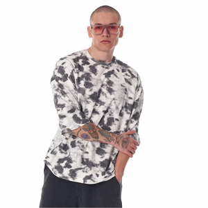 Service OEM T-shirt épais et surdimensionné T-shirt imprimé de logo personnalisé T-shirt en coton de grande taille pour hommes - Product Image 3