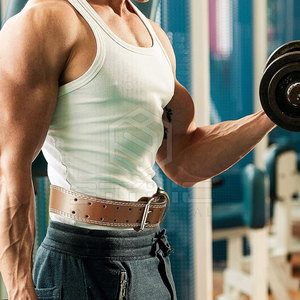 Cinturón de gimnasio de cuero de grado profesional con diseño de ajuste seguro perfecto para levantamiento y uso físico - Product Image 6