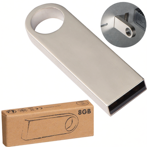 Chiavetta USB in Metallo Personalizzata Edyta 8 GB, Gadget Promozionale Personalizzato - Product Image 3
