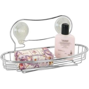 Chrome 221625 FLOWER Suction Cup <b>Shower</b> Basket 30x12x14cm for Artex for Soap Dishes - Product Image 1