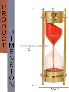 นาฬิกาทรายสะสมทำจากทองเหลืองใช้ใน2024นาฬิกาทรายจับเวลาตั้งโต๊ะสำนักงานในบ้าน - Product Image 5