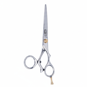 Ciseaux en acier à haute teneur en carbone à dents plates de 6 pouces pour barbiers, coiffeurs, spécial pour l'éclaircissage fin des cheveux, les extensions de cheveux - Product Image 2