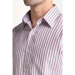 Camisa de Vestir y Casual a Rayas para Hombre, 100% Algodón, Antiarrugas, Popelina y Chambray MN-FS-YD24-133 - Product Image 5