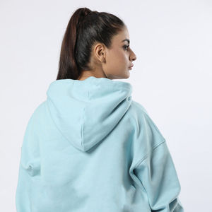 Hot Sale <b>Women's</b> Long Sleeve Heavyweight <b>Fleece</b> Tracksuit Set Custom Logo Embroidery & Quick Dry Solid <b>Pattern</b> 2pcs Track Suits - Product Image 5