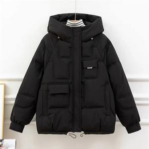 Elegant Stylish <b>Women's</b> <b>Winter</b> Puffer Jacket New Cotton Padded Snow <b>Parka</b> with Stand Collar Belt Pocket Thick Warm Overcoat - Product Image 4