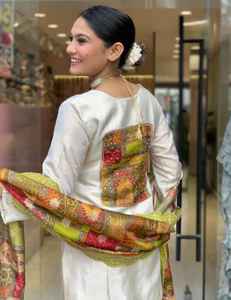 Conjunto de Kurti de Moda India con Bordado JACQUARD BUTTI, para Mujer, de Alta Calidad, para Fiestas y Festivales, con Diseño Moderno - Product Image 6