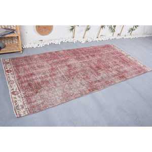 Tapis turc vintage 4,2x8,8 pieds, tapis d'intérieur, tapis rouge ombré - Product Image 4