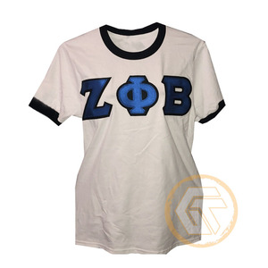 Camisetas Personalizadas GREEK TREASURES para Mujer, Ropa de la Hermandad Zeta Phi Beta, Prendas Casuales de Algodón Transpirable de Alta Calidad, Venta al Por Mayor - Product Image 5