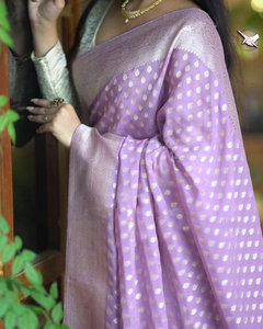 ผ้าไหมส่าหรีสำหรับผู้ใหญ่มินาการิหนักขอบ zari แท้ - Product Image 3