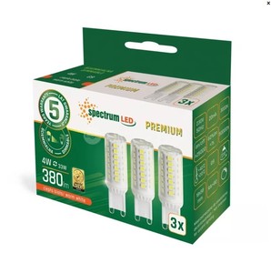 Confezione da 3 lampade LED dimmerabili G9 4.9W 3000K (Spectrum WOJ+14484) - Product Image 2