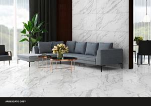 กระเบื้องพอร์ซเลนขัดเงาลายหินอ่อนขนาด600x1200มม. กระเบื้องเคลือบเงาสีเทาขนาด60x120ซม. - Product Image 3