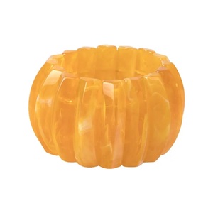 Brazalete de Resina Turquesa Elegante, Colorido con Diseño Acanalado, Joyería Clásica Unisex, Accesorio para Fiesta o Boda para Mujer - Product Image 2