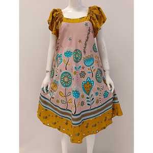 ชุดแม็กซี่เดรสลำลองสำหรับฤดูร้อนพร้อมลายดอกไม้รุ่น klok ชุดเดรสกว้างแบบกว้างผูกเชือกบนบ่าแบบไม่ทอ - Product Image 1