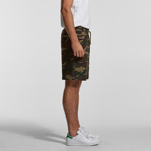 Logo personnalisé de couleur unie pour homme, tissu épais respirant, short camouflage régulier unisexe - Product Image 4