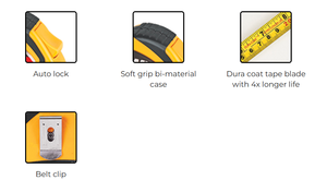 เทปพลาสติก ABS แบบพับเก็บได้โลโก้ตามสั่งขนาด5ม. ระบบจักรวรรดิมม. ทำจากเหล็กแม่เหล็ก7.5 3ม. 5ม. - Product Image 6